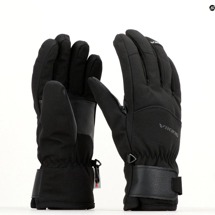Pánské lyžařské rukavice Viking Solven Ski  černé 110/23/7558 9
