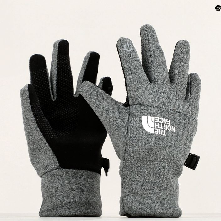 Dětské trekingové rukavice The North Face Recycled Etip medium grey heather 11