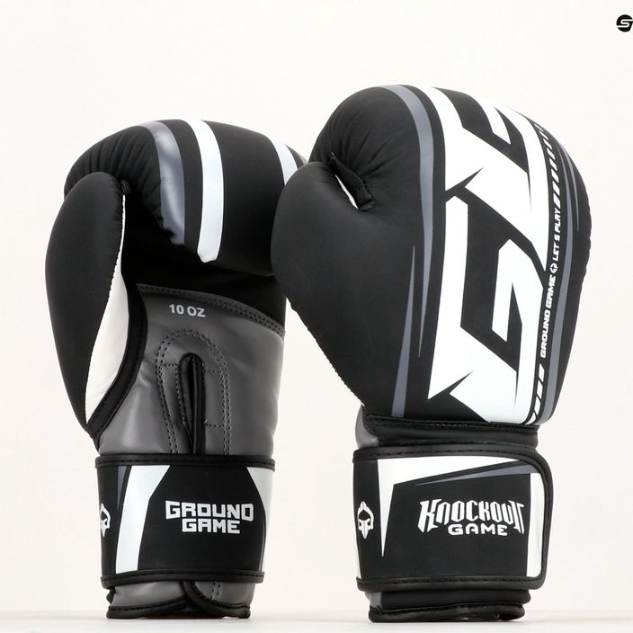 Boxerské rukavice Ground Game Big Typo černé 11