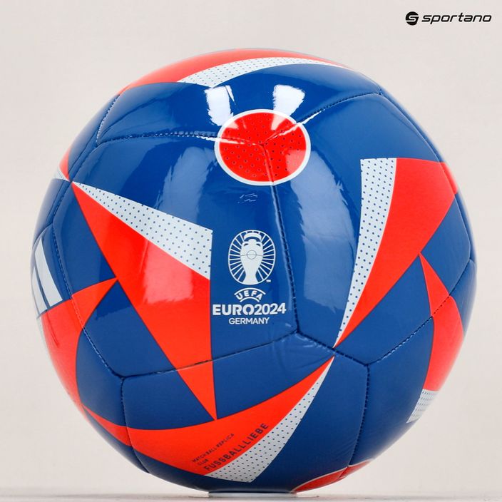 Fotbalový míč  adidas Fussballiebe Club glow blue/solar red/white velikost 4 6