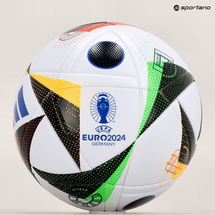 Fotbalový míč adidas Fussballliebe 2024 League Box white/black/glow blue velikost 4 4