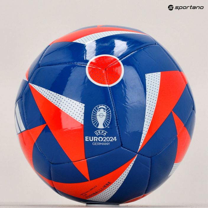 Fotbalový míč  adidas Fussballiebe Club glow blue/solar red/white velikost 5 6