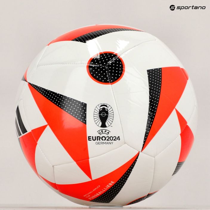 Fotbalový míč  adidas Fussballiebe Club white/solar red/black velikost 5 6