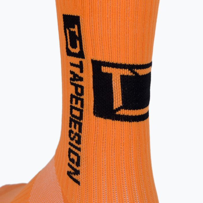 Fotbalové ponožky Tapedesign protiskluzové oranžové 3