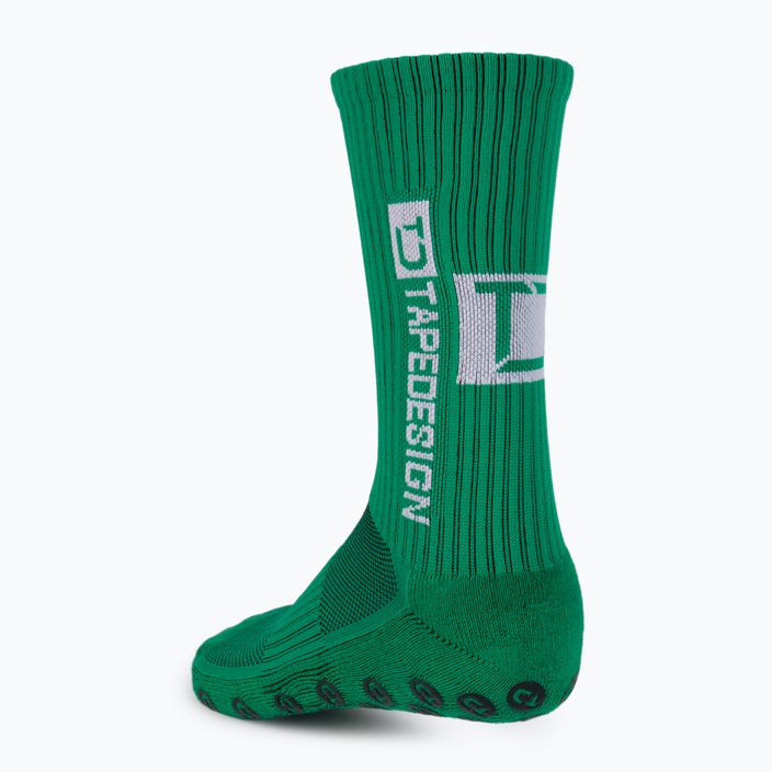 Pánské fotbalové ponožky Tapedesign protiskluzové zelené TAPEDESIGN GREEN 2