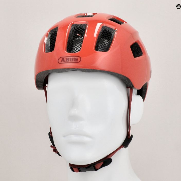 Dětská cyklistická helma  ABUS Youn-I 2.0 living coral 9