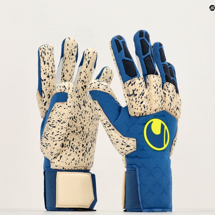 Uhlsport Hyperact Supergrip+ Reflex brankářské rukavice modré 101123001 7