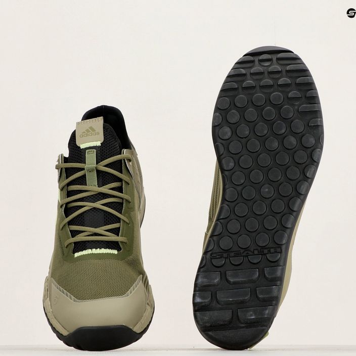Pánská cyklistická obuv adidas FIVE TEN Trailcross LT focus olive/pulse lime/orbit green platform 12