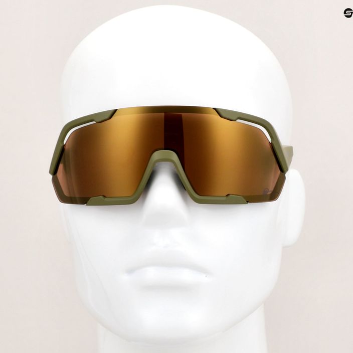 Sluneční brýle Alpina Rocket Q-Lite olive matt/bronze mirror 10