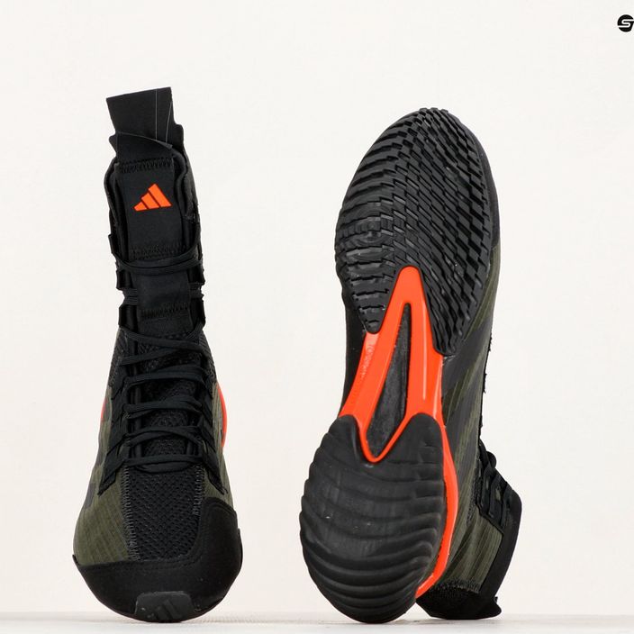 Boxerské boty adidas Speedex 23 carbon/core black/solar red 9