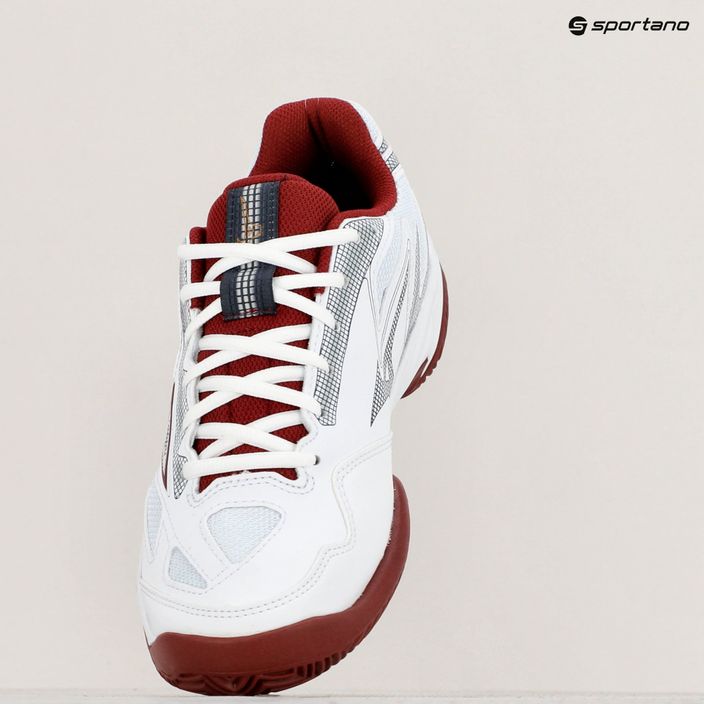Dámské boty na tenis Mizuno Break Shot 4 CC white/cabernet/papyrus 9