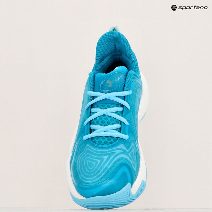 Basketbalové boty Under Armour Spawn 6 circuit teal/sky blue/white 15