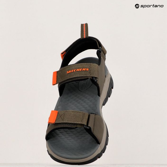 Pánské sandály SKECHERS Tresmen Ryer olive/black/orange 14