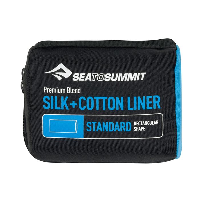 Vložka do spacáku Sea to Summit Silk/Cotton Travel Liner tmavě modrá ASLKCTNSTDNB 2