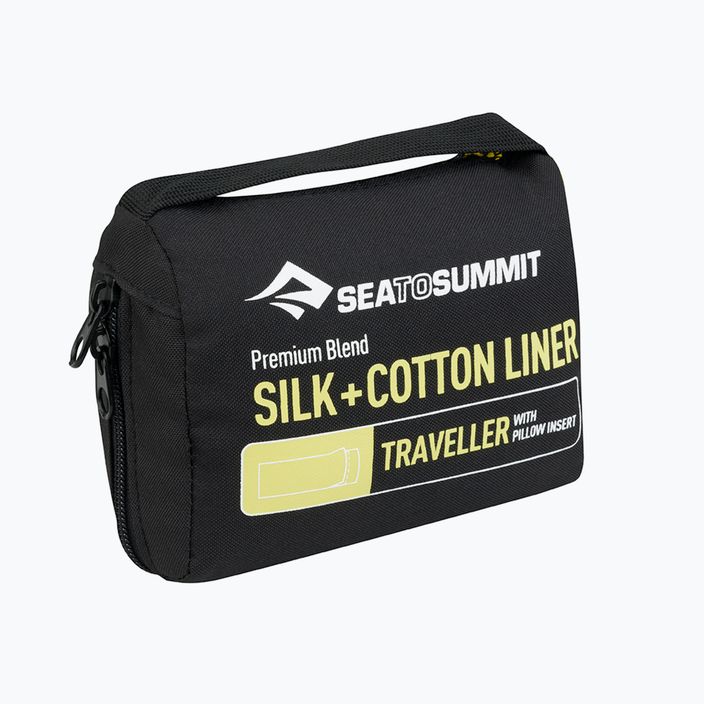 Sea to Summit Cestovní polštář s hedvábím a bavlnou zelený ASLKCTNYHAGN 2