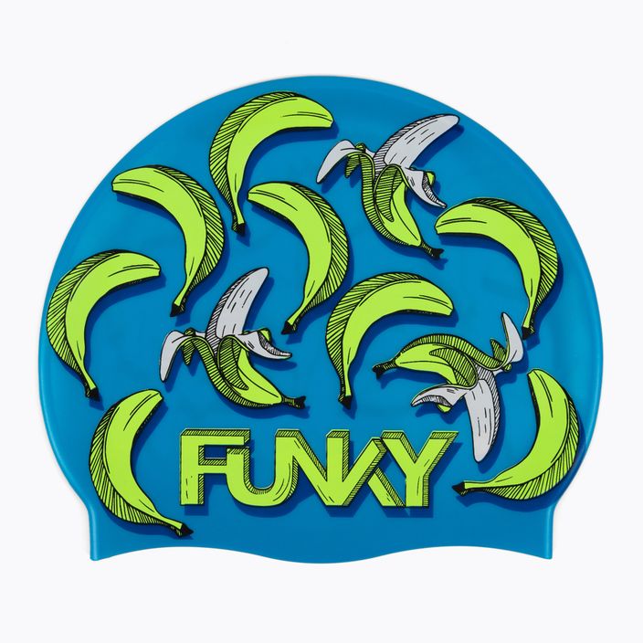 Silikonová plavecká čepice Funky modrá FYG017N7154100