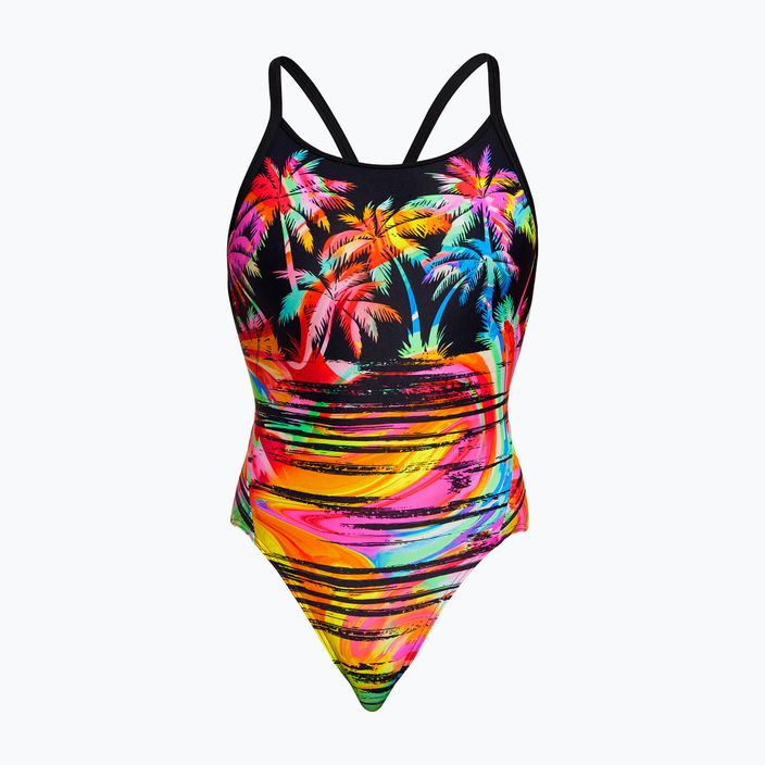 Dámské jednodílné plavky Funkita Diamond Back One Piece sunset city 4