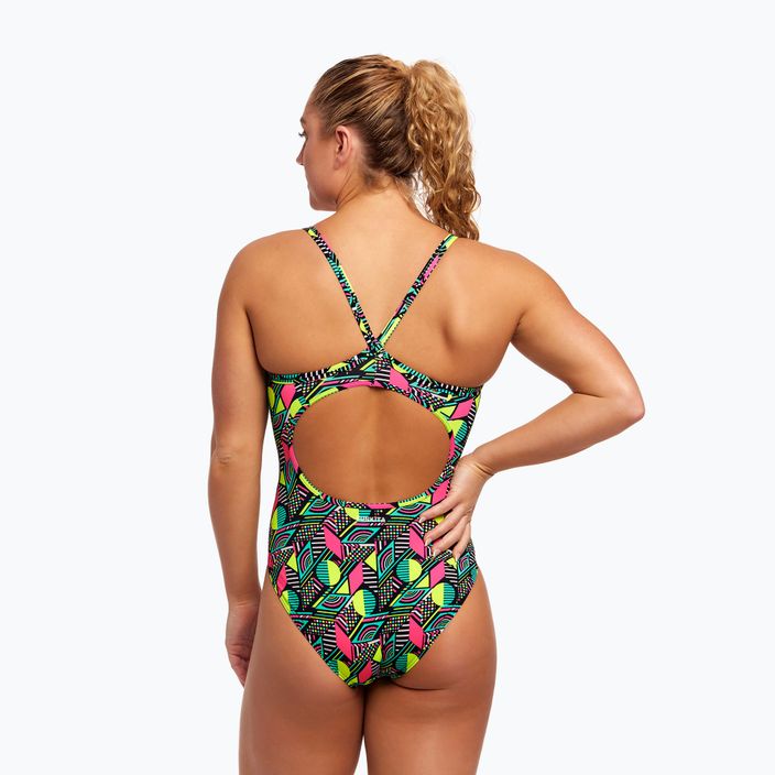 Dámské jednodílné plavky Funkita Diamond Back One Piece dot matrix 7