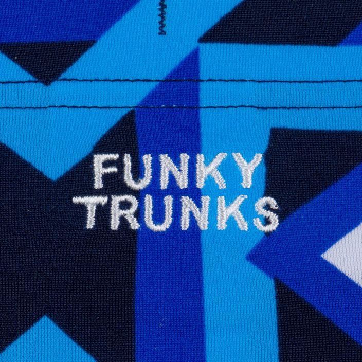 Pánské plavecké boxerky Funky Trunks Sidewinder s geo motivem 3