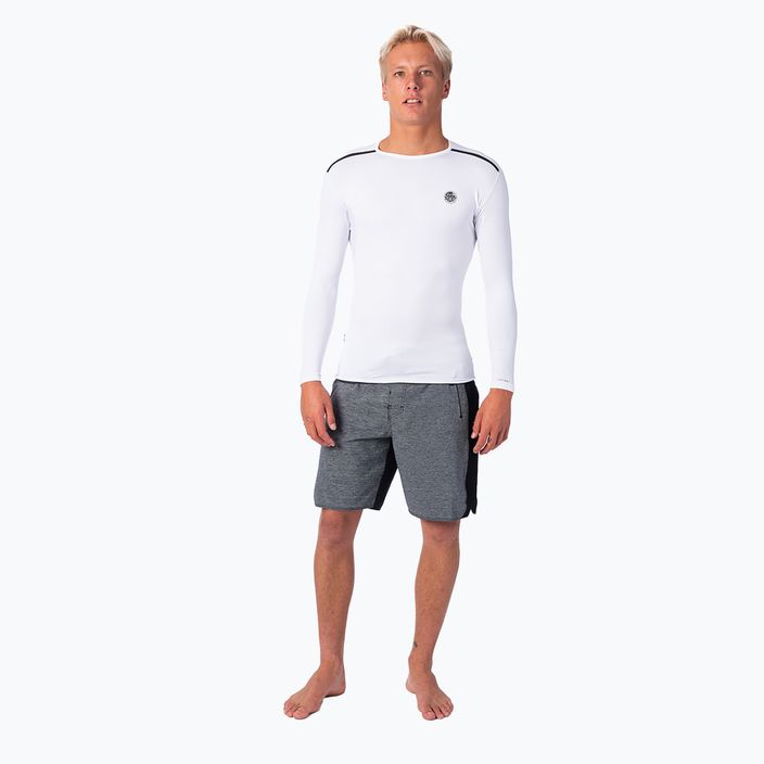 Pánské plavecké tričko s dlouhým rukávem Rip Curl Tech Bomb LSL UVT white WLY7JM 4
