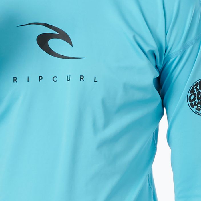 Tričko s dlouhým rukávem Rip Curl Corp LSL UV modrá WLY3EB 3