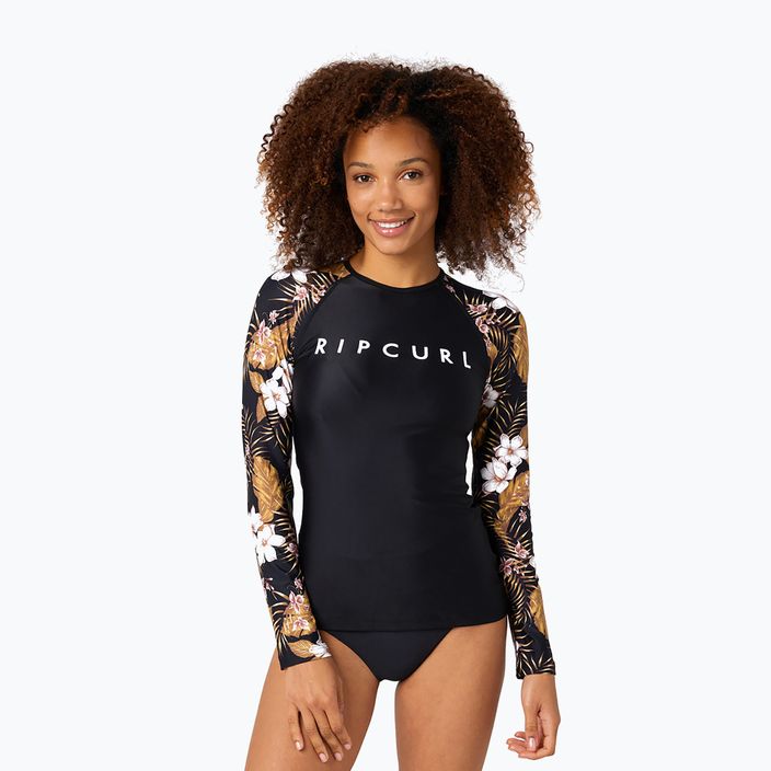 Rip Curl dámské plavecké tričko Playabella Relaxed black 119WRV