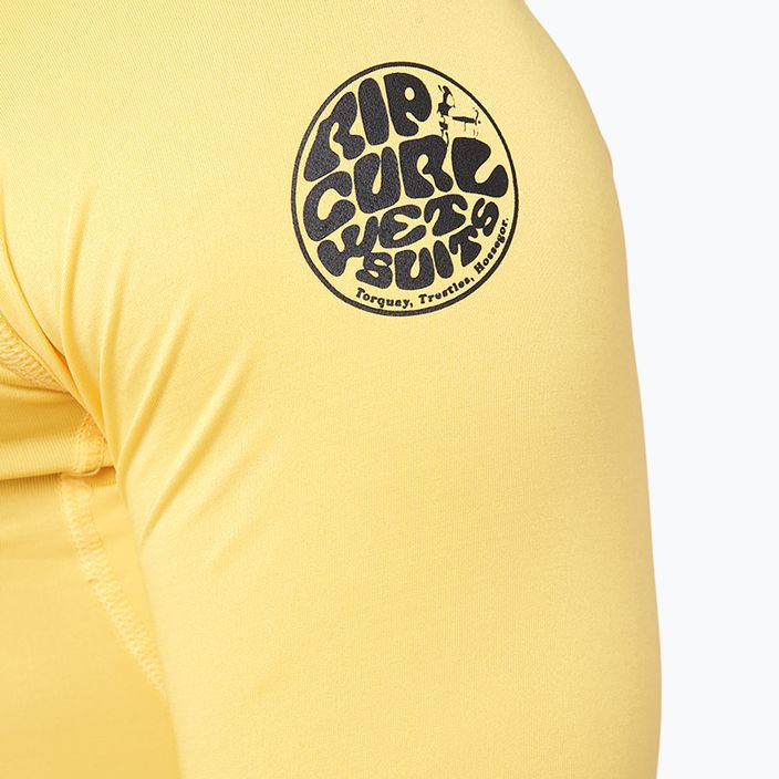 Pánské tričko s dlouhým rukávem Rip Curl Corps LSL UV žlutá WLE3QM 5