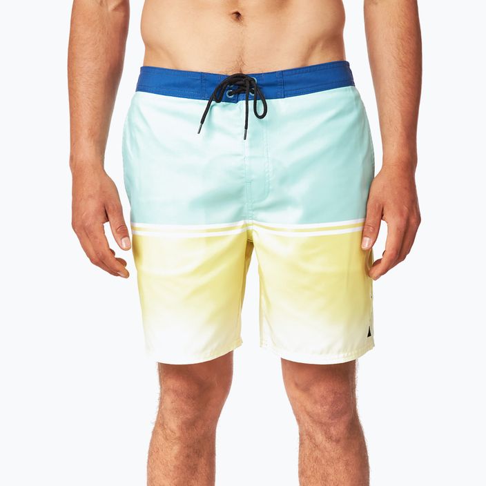 Pánské plavecké šortky Rip Curl Nu Dividing Semi Elastic 18' modrá/žlutá CBOVH4 2