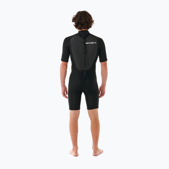 Pánské plavky Rip Curl Omega 2mm Back Zip Springsuit Pěnové plavky Black 3