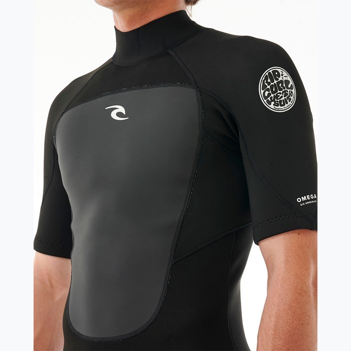 Pánské plavky Rip Curl Omega 2mm Back Zip Springsuit Pěnové plavky Black 6