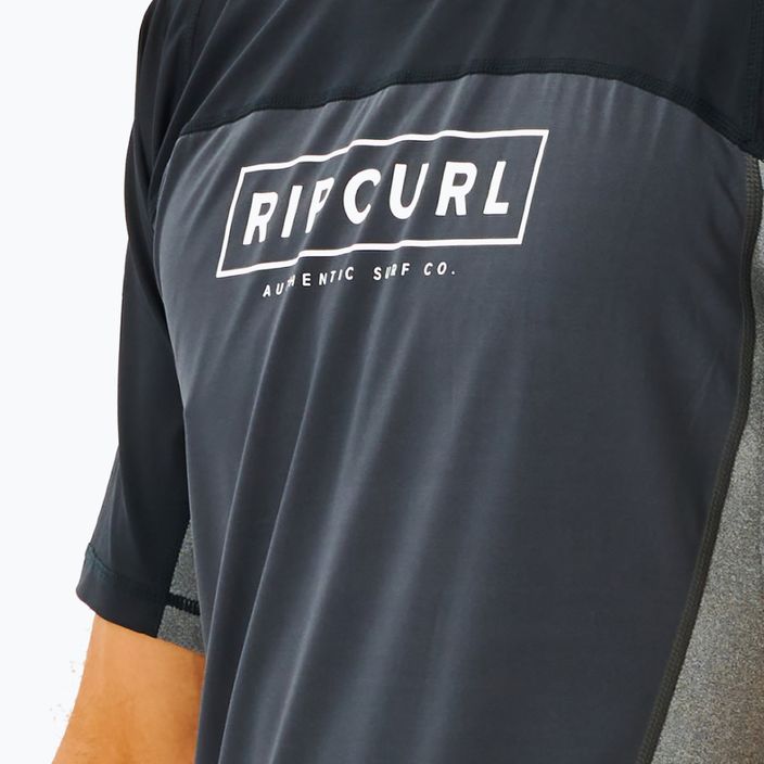 Pánské plavecké tričko Rip Curl Drive Relaxed 90 šedo-černá 12VMRV 3