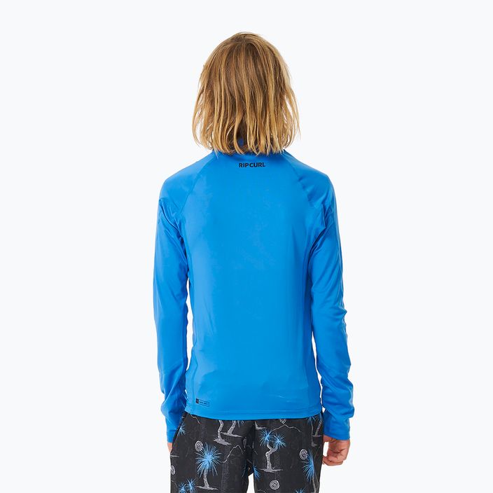 Dětské plavecké tričko longsleeve  Rip Curl Lycra Brand Wave UPF blue gum 3
