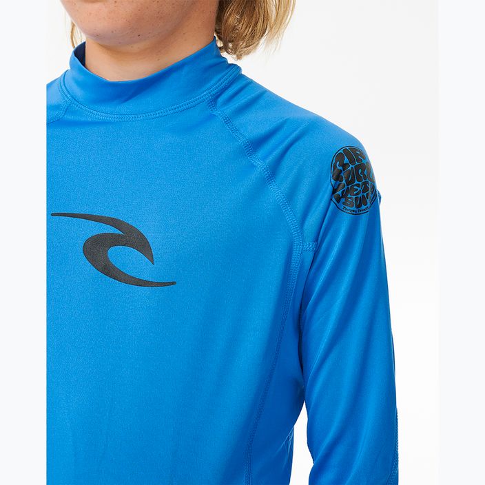 Dětské plavecké tričko longsleeve  Rip Curl Lycra Brand Wave UPF blue gum 5