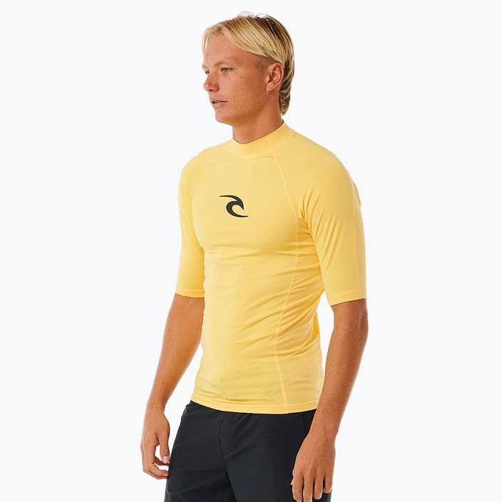 Pánské plavecké tričko Rip Curl Waves Upf Perf S/S yellow 3