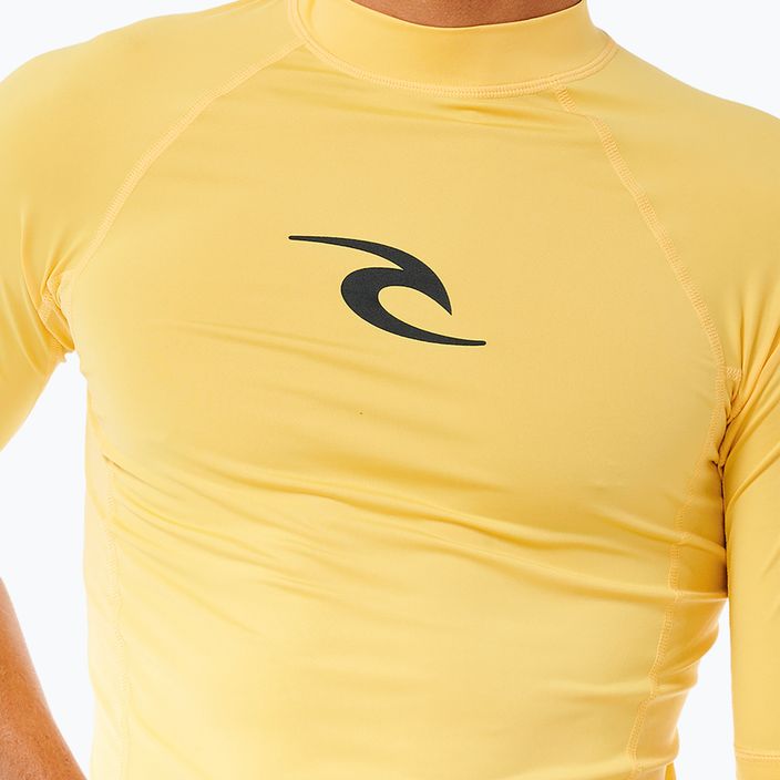 Pánské plavecké tričko Rip Curl Waves Upf Perf S/S yellow 6