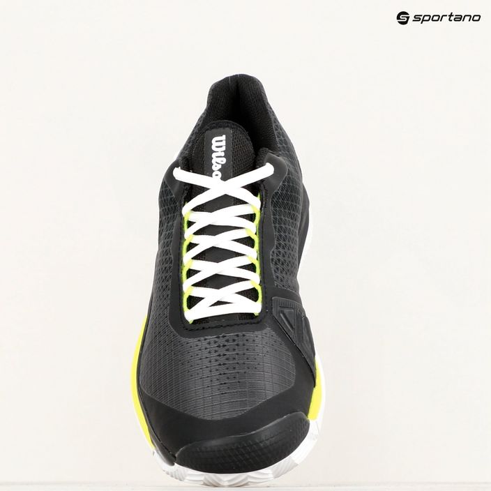 Pánské  tenisové boty  Wilson Rush Pro 4.0 Clay black/white/safety yellow 16