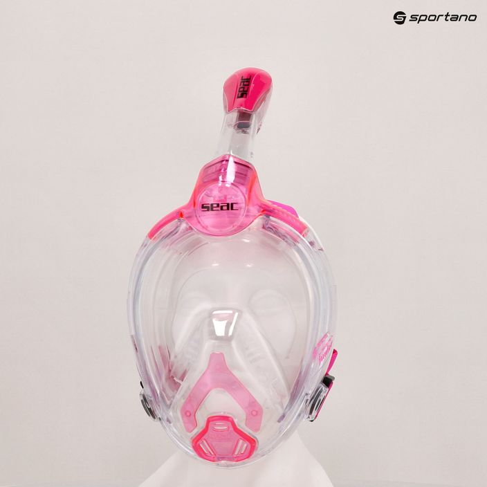 Dětská celoobličejová šnorchlovací maska  SEAC Libera pink transp./pink 5