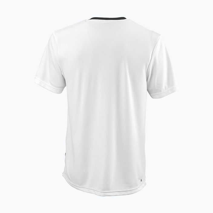 Pánské tenisové tričko Wilson Team II Crew bílo-černé WRA794001 2