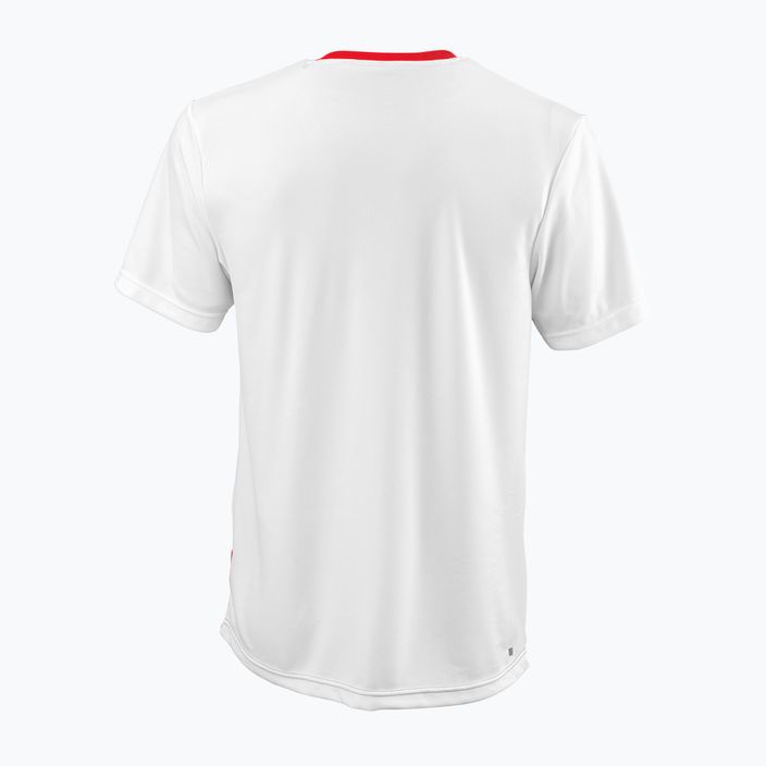 Wilson Team II Crew pánské tenisové tričko červeno-bílé WRA794002 2