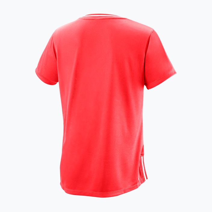 Dámské tenisové tričko Wilson Team II V-Neck orange WRA795309 2