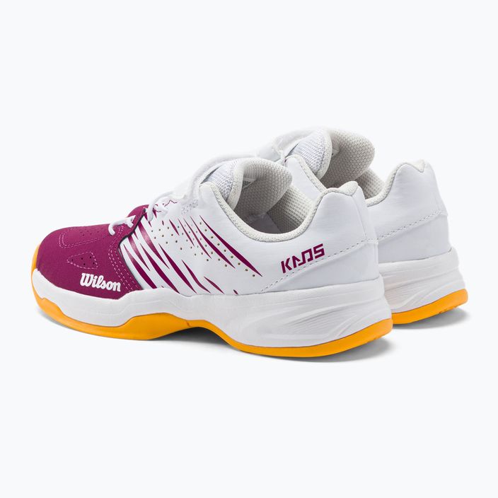 Dětská tenisová obuv Wilson Kaos K 2.0 bílo-růžová WRS329190 3