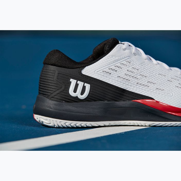 Pánské  tenisové boty  Wilson Rush Pro Ace white/red/poppy red 8