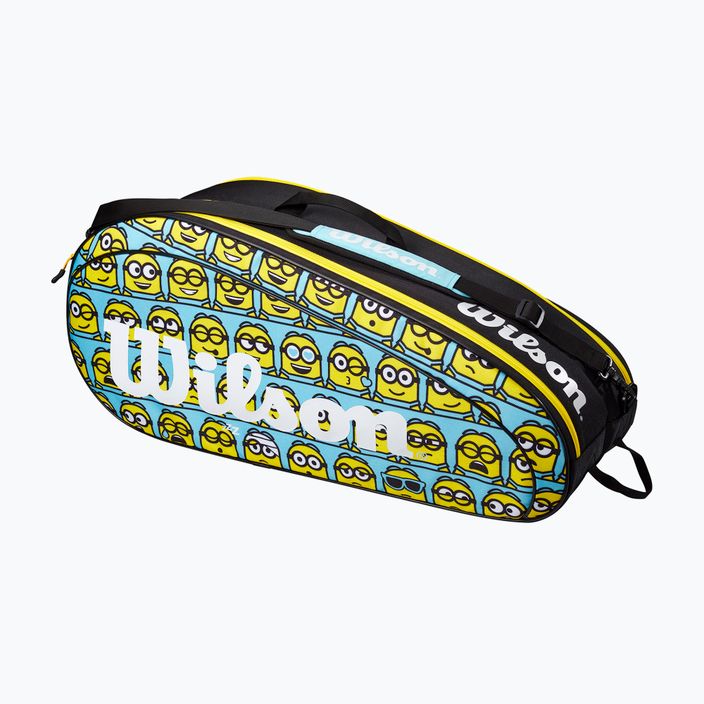 Dětská tenisová taška Wilson Minions 2.0 Team 6 Pack modrá žlutá černá 8