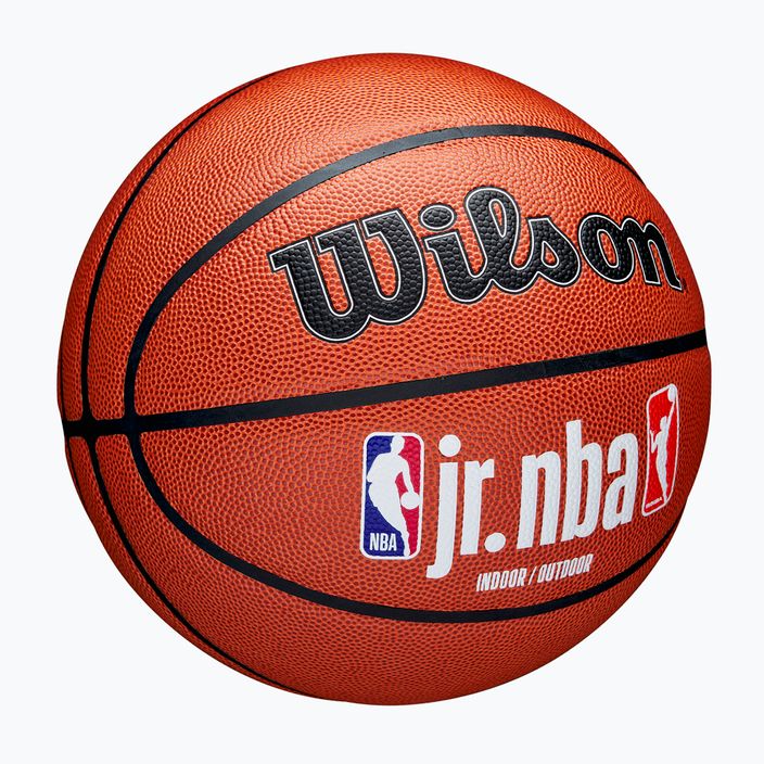 Basketbalový míč  Wilson NBA JR Fam Logo Indoor Outdoor brown velikost 7 2