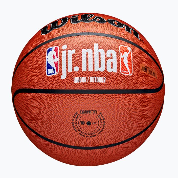 Basketbalový míč  Wilson NBA JR Fam Logo Indoor Outdoor brown velikost 7 5