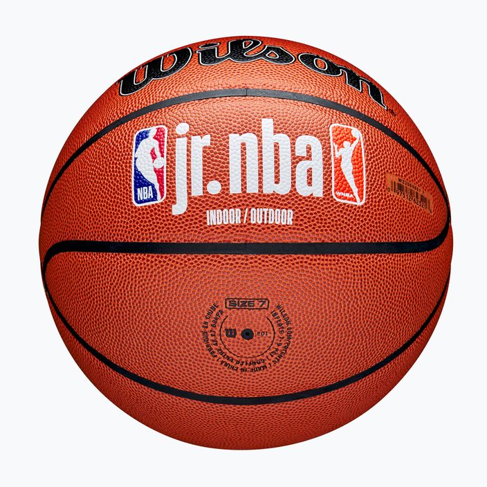 Basketbalový míč  Wilson NBA JR Fam Logo Indoor Outdoor brown velikost 6 5