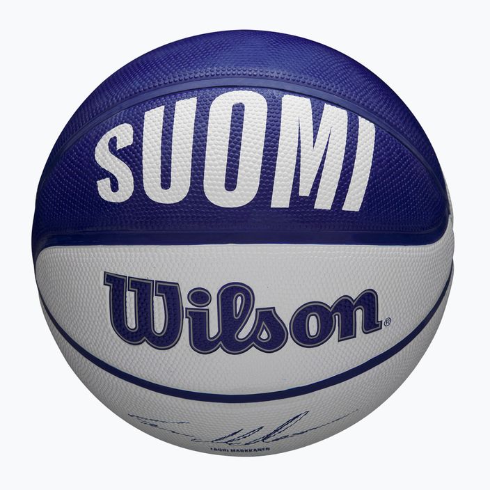 Dětský basketbalový míč   Wilson NBA Player Local Markkanen blue velikost 5 4
