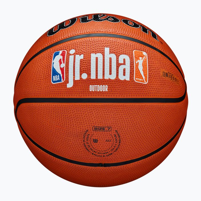 Basketbalový míč  Wilson NBA JR Fam Logo Authentic Outdoor brown velikost 6 5