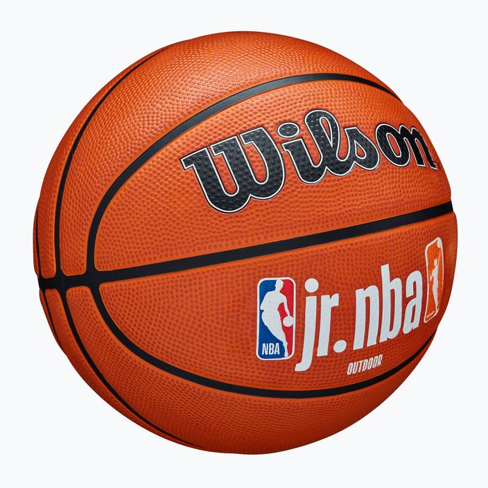 Dětský basketbalový míč   Wilson NBA JR Fam Logo Authentic Outdoor brown velikost 5 2