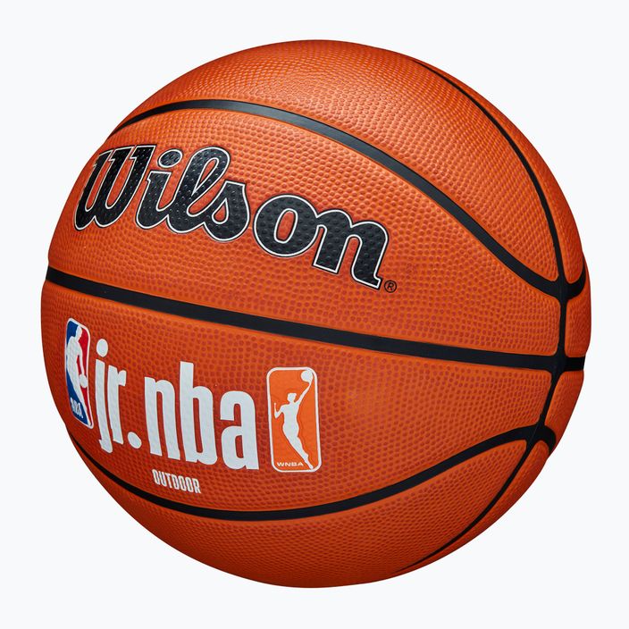 Dětský basketbalový míč   Wilson NBA JR Fam Logo Authentic Outdoor brown velikost 5 3